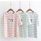Cow Embroidered Short-sleeve T-shirt
