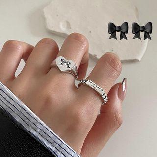Heart Alloy Open Ring / Lettering Alloy Open Ring