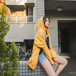 Zip-up Loose-fit Hoodie