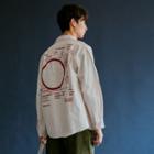 Retro Printer Letter Color-block Long-sleeved Shirt