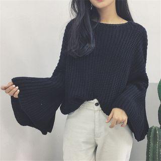 Bell Sleeve Oversized Sweater