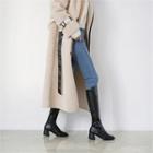 Zip-up Genuine Leather Tall Boots