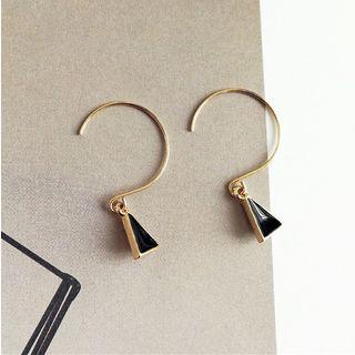 Triangle Drop Pull-through Earring 1 Pair - As Shown In Figure - One Size