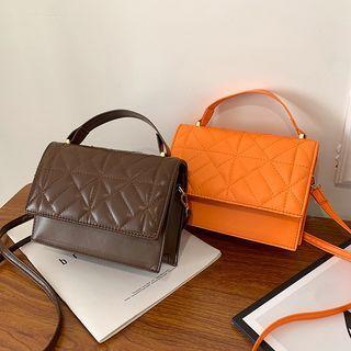 Stitch Pu Leather Crossbody Bag