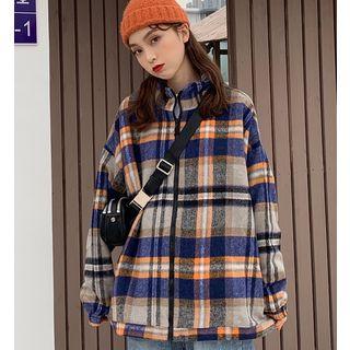 Plaid Jacket As Shown In Figure - One Size