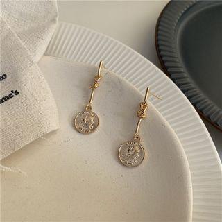 S925 Silver Coin Earrings  - [s925 Silver Needle] A Pair Of Earrings