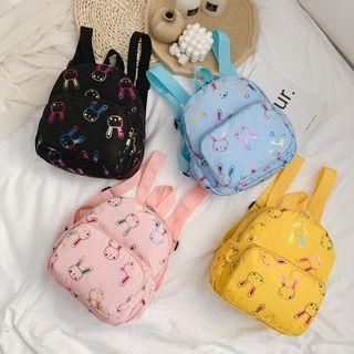 Rabbit Print Nylon Backpack