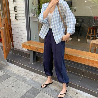 Drawcord-hem Jogger Pants