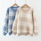 Plaid Pattern Sweater