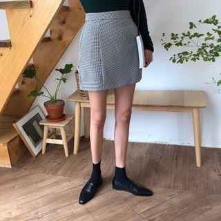 Flat-front A-line Skirt In 2 Designs