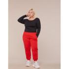 Sports Plus Size Set: Cross Top + Jogger Leggings