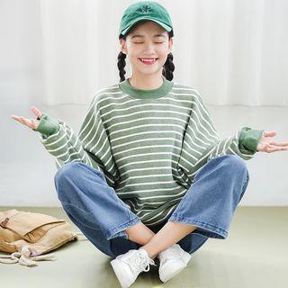 Stripe Boxy Sweatshirt