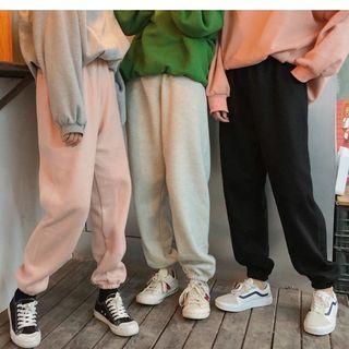 Plain Thick Sweatpants