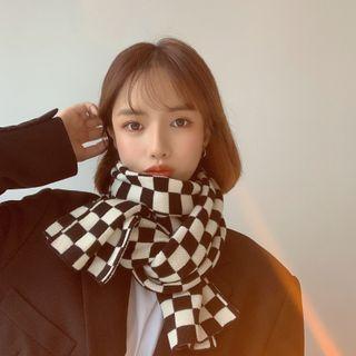 Check Scarf Checker - Black & White - One Size