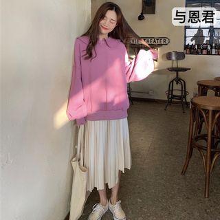 Hooded Pullover / Sleeveless Dress