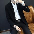 Notch Lapel Slim Fit Coat