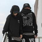 Couple Matching Lettering Printed Hoodie