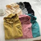 Lettering Embroidered Sweatshirt / Jacket