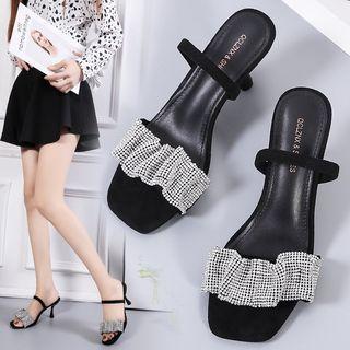 High Heel Slide Sandals (various Designs)