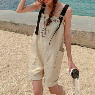 Frill Trim Drawstring Jumper Shorts
