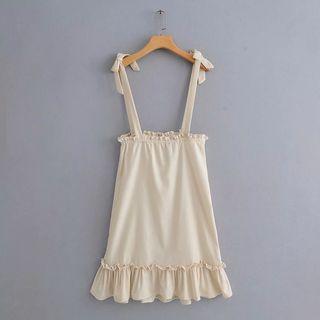 Shoulder-tie Jumper Skirt