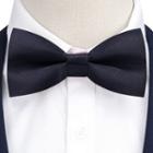 Plain Bow Tie F13 - Black - One Size
