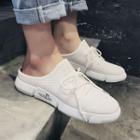 Lettering Platform Sneaker Mules