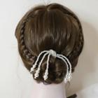 Faux Pearl / Faux Crystal Fringed Hair Tie