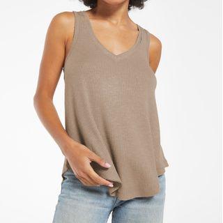 Sleeveless V-neck Loose-fit Crop Top