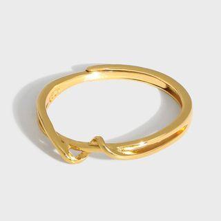 Wrap Around Layered Sterling Silver Open Ring
