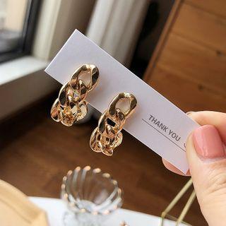 Alloy Chunky Chain Dangle Earring 1 Pair - Silver - One Size