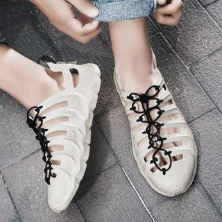 Lace Up Rubber Sneakers