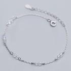925 Sterling Silver Faux Crystal Bracelet Bracelet - One Size