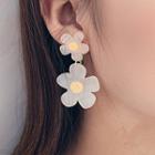 Acetate Flower Drop Earring