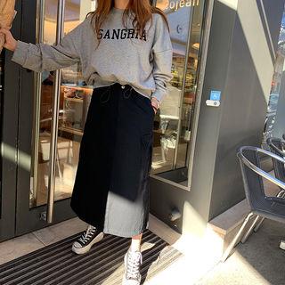 Sangria Letter M Lange Sweatshirt