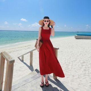 Sleeveless Open-back Maxi Sundress