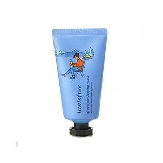 Innisfree - Green Tea Sleeping Mask (2 Types) 50ml (2018 Eco Hankie Limited Edition)  Blue