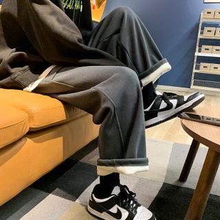 Embroidered Woolen Sweatpants