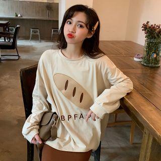 Bread Applique Pullover