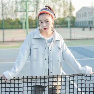 Faux-suede Fleece-lining Jacket