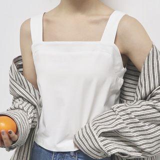 Plain Cropped Loose-fit Camisole