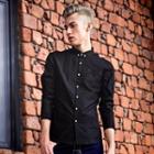 Zip Detail Denim Shirt