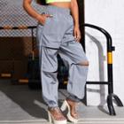 Elastic Waist Zip Detail Sweatpants