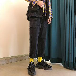 Straight-fit Pocket Jeans