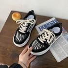 Platform Zebra Print Sneakers