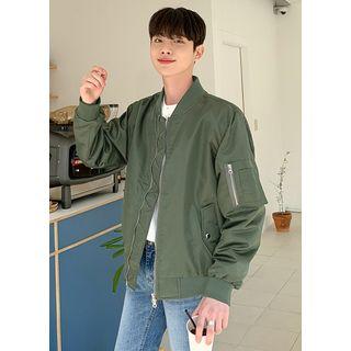 Zip-up Boxy Flight Jacket