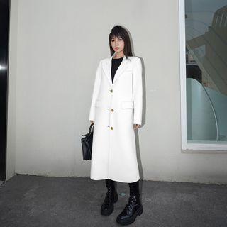 Single Breasted Faux Shearling Coat