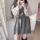 Sleeveless Sweater Dress Gray - One Size