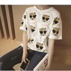 Tiger Print Short-sleeve T-shirt