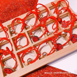 Red String Hair Tie
